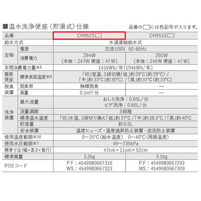 ●洗浄便座 ビューティトワレ[貯湯式][共用サイズ][暖房便座][オート脱臭][パステルアイボリー]