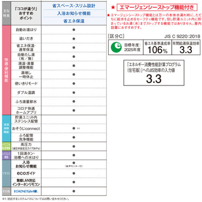 ♪♪【10年保証付】【工事費込】エコキュート[フルオート][300L][スリム][標準圧][マンション向け][屋内設置可能][省施工タイプ][分割脚タイプ][一般地]