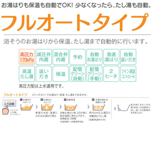 【10年保証付】【工事費込】【近畿エリア限定】電気温水器[フルオート][460L][角型][屋内外設置][高圧力][減圧弁・逃し弁内蔵][スマイル10]