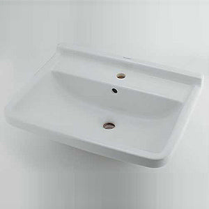 洗面器単品[デュラビット][Starck3][Philippe Starck][壁掛式][角形][650×485][水栓取付穴径:φ35][中央1ヶ所]
