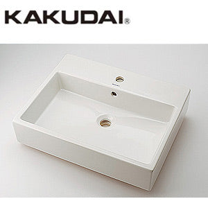 洗面器単品[デュラビット][Vero Air][ベッセル式][角形][600×470][水栓取付穴径:φ35][中央1ヶ所]