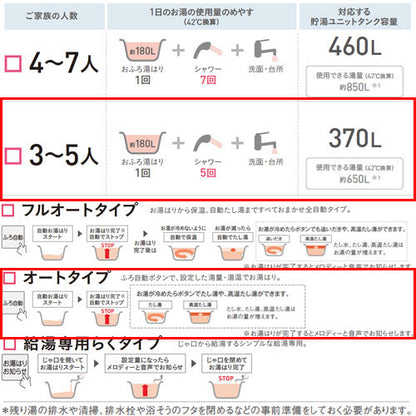 ♪エコキュート[オート][370L][角型][Aシリーズ][パワフル高圧][一般地][リモコン脚部カバー]▲