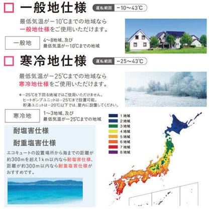 ♪エコキュート[給湯専用][370L][Nシリーズ][標準圧][一般地][リモコン脚部カバー]▲