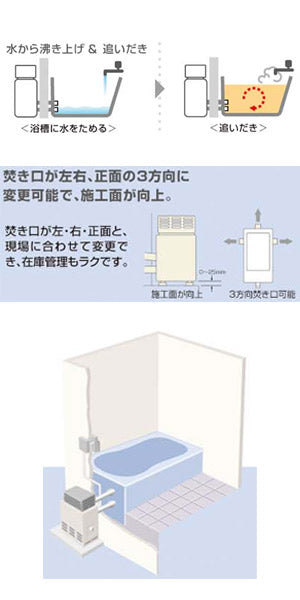ガスふろがま[戸建住宅向け][屋外設置型][都市ガス]