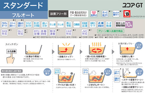 ガスふろ給湯器[本体のみ][屋内壁掛型][上方排気][強制給排気][スタンダード][フルオート][20号][20A][プロパンガス]