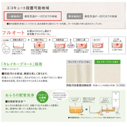 【10年保証付】【工事費込】エコキュート[フルオート][560L][角型][Bシリーズ][標準圧][一般地][スマイル10]