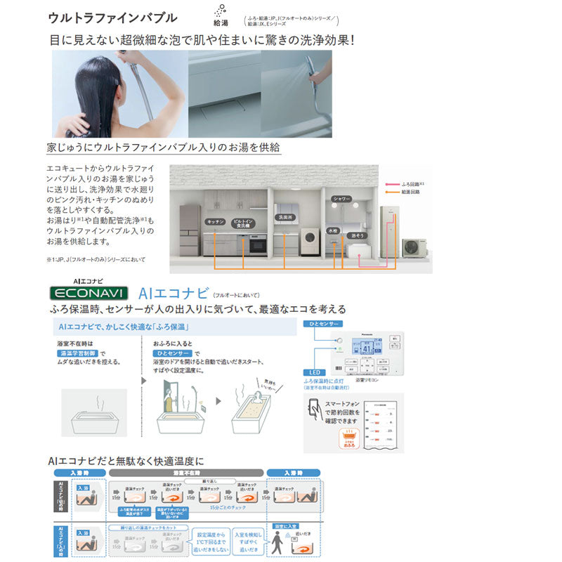 ♪【工事費込】エコキュート[フルオート][370L][角型][Eシリーズ][標準圧][一般地][スマイル10]
