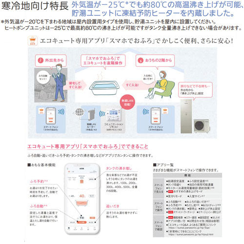 ♪【10年保証付】【工事費込】エコキュート[給湯専用][460L][角型][Fシリーズ][標準圧][屋内設置用][寒冷地][スマイル10]