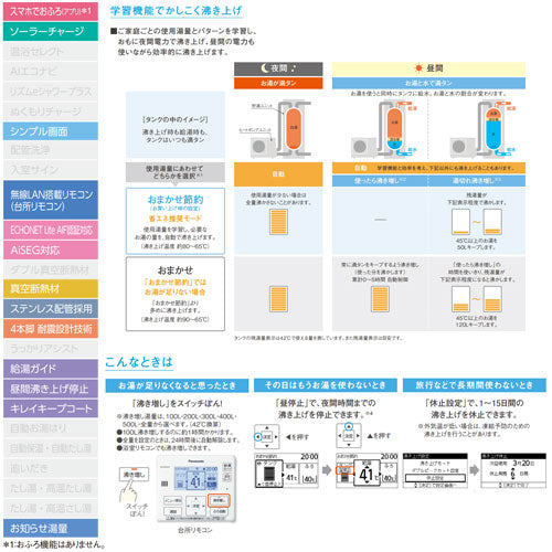 ♪【10年保証付】【工事費込】エコキュート[台所リモコン付属][給湯専用][370L][角型][標準圧][Jシリーズ][一般地][スマイル10]