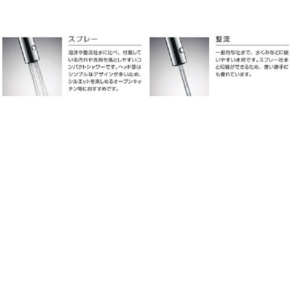 キッチン用蛇口[ハンスグローエ社][アクサーチッテリオ][台][シングルレバー混合水栓][フレキシブルスパウトタイプ][スプレー][クロム][一般地]