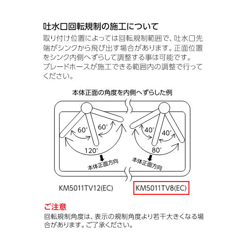 キッチン用蛇口[台][シングルレバー混合水栓][泡沫][吐水口回転規制80度][スパウト200mm][一般地]