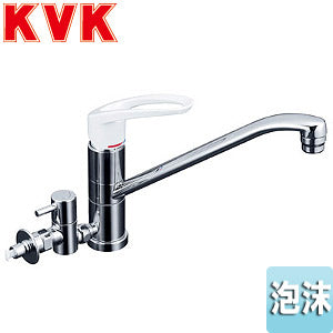 キッチン用蛇口[台][シングルレバー混合水栓][流し台用][分岐止水栓付][給湯分岐専用:360度回転式][泡沫][一般地]