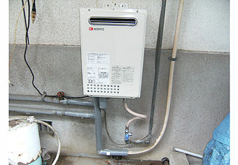 ガス給湯器交換工事　福岡県うきは市　GQ-2437WS-set