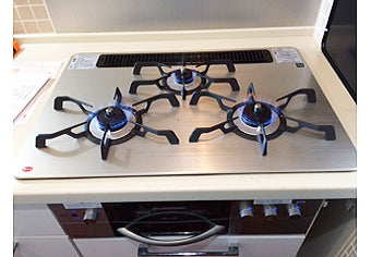 ビルトインガスコンロ交換工事　神奈川県横浜市　RHS71W16ALR-S(L/R)