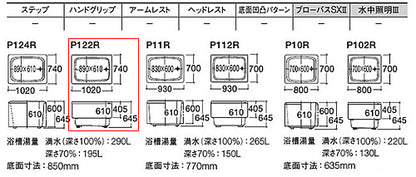 浴槽 ポリバス[据置浴槽][1000サイズ][一方全エプロン][ゴム栓式][パステルアイボリー]