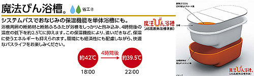 ●浴槽 スーパーエクセレントバス[埋込浴槽][1400サイズ][ワンプッシュ排水栓式][魔法びん浴槽][握りバー1本]