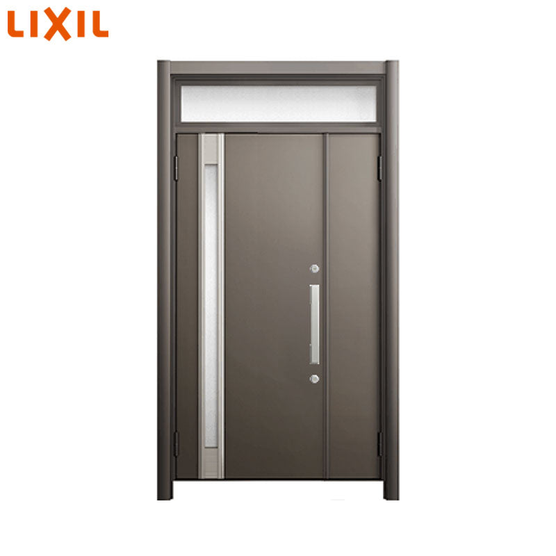 LIXIL ●リシェント玄関ドア3[M78型][親子ドア][ランマ付][採光なし][断熱仕様][k2仕様][手動施錠][外額縁:75mm][内額縁:大]
