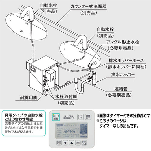 小型電気温水器 湯ぽっと[床置設置][先止式][貯湯式][手洗洗面用][本体