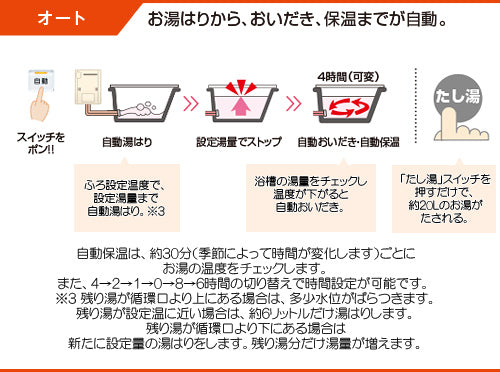 ガスふろ給湯器[エコジョーズ][本体のみ][隣接設置型][前面排気][オート][20号][シャイニーシルバー][プロパンガス]