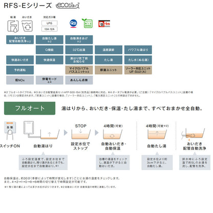 ガスふろ給湯器[エコジョーズ][本体のみ][隣接設置型][前面排気][フルオート][20号][シャイニーシルバー][プロパンガス]