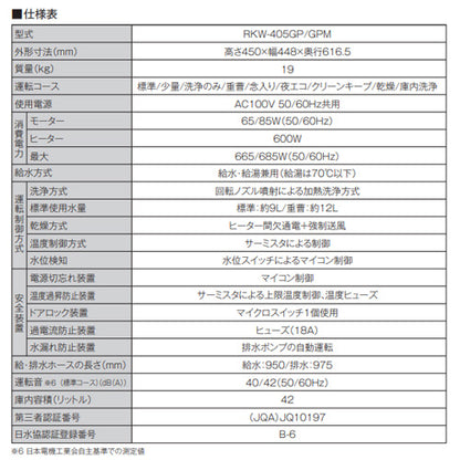 ビルトイン食洗機[取替用][スライドオープン][ドア面材型][浅型][幅45cm][奥行65cm][約5人用][ステンレス]