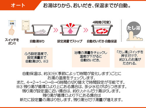 ガスふろ給湯器[エコジョーズ][本体のみ][屋外壁掛型][オート][20号][シャイニーシルバー][都市ガス]