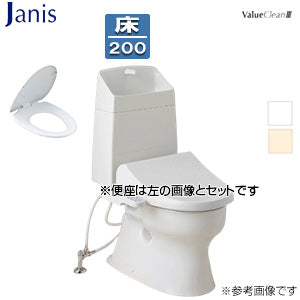 組み合わせトイレセット バリュークリン3+普通便座[床:排水芯200mm][手洗い有り][タンク式便器][一般地]