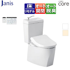 組み合わせトイレセット キュアーズコア[床:排水芯305～435mm][手洗い有り][洗浄便座付(JCS-601DRA)][リモコン洗浄][タンク式便器][一般地]