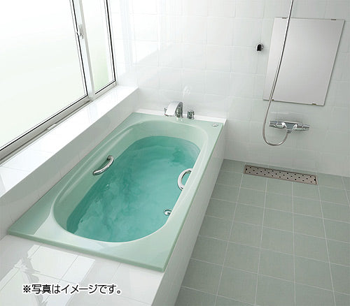 ●浴槽 グランザシリーズ[埋込浴槽][1500サイズ][和洋折衷タイプ][エプロンなし][プッシュワンウェイ][ハンドグリップ]