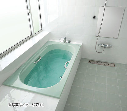 ●浴槽 グランザシリーズ[埋込浴槽][サーモバスS][1500サイズ][和洋折衷タイプ][エプロンなし][プッシュワンウェイ][ハンドグリップ]