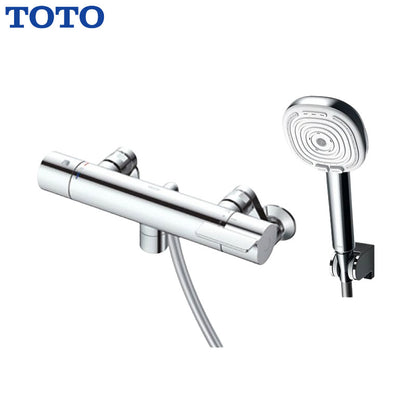 TOTO 浴室用蛇口 GGシリーズ[壁][洗い場専用][サーモスタット付シャワーバス混合水栓][コンフォートウエーブ4モードクリック(めっき)][一般地]