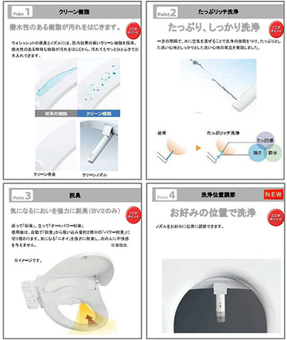 ●洗浄便座 ウォシュレットBV[BV2][貯湯式][共用サイズ][暖房便座][オート脱臭][パステルアイボリー]