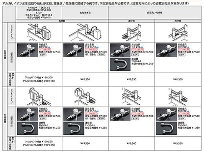 分岐金具[食器洗い乾燥機][分岐口付水栓接続タイプ][水栓部材]