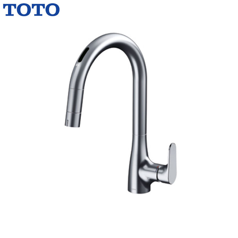 TOTO キッチン用蛇口 RFシリーズ[台][タッチレス水栓][自動水栓][シングルレバー混合水栓][グースネック][シャワー引出][AC100V][寒冷地]