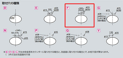 洗面用蛇口 GOシリーズ[台][2ハンドル混合水栓][泡沫][首長105mm][ワンプッシュ式][一般地]