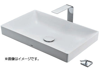 洗面用蛇口 ZLシリーズ[台][シングルレバー混合水栓][φ35][エコシングル][滝状][メタル][首長144mm][ワンプッシュ式][一般地]