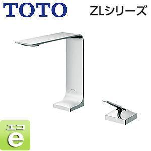 洗面用蛇口 ZLシリーズ[台][シングルレバー混合水栓][φ35][エコシングル][滝状][メタル][首長144mm][ワンプッシュなし][一般地]