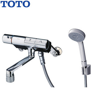 浴室用蛇口[壁][洗い場専用][サーモスタット付シャワーバス混合水栓][タッチスイッチ水栓][コンフォートウエーブシャワー(樹脂)][スパウト170mm][一般地]