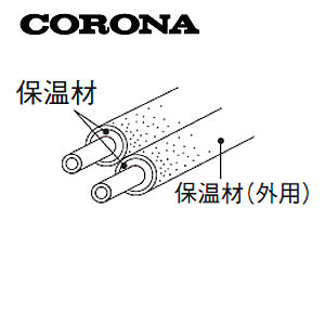 配管用パックチューブ[φ12.7用][保温材][15A配管接続用][石油給湯器部材]