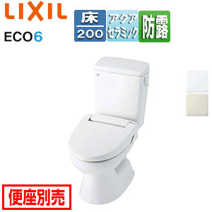 ●組み合わせトイレ 一般洋風便器[床:排水芯200mm][手洗い無し][ECO6][組み合わせ便器][アクアセラミック][防露あり][標準サイズ][一般地]