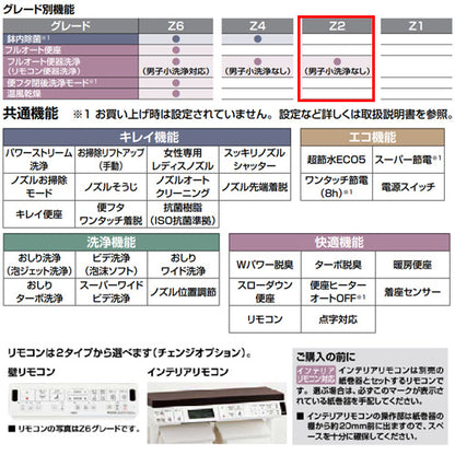 一体型トイレ アメージュシャワートイレ[Z2][壁:排水芯120mm][手洗い無し][アクアセラミック][寒冷地]