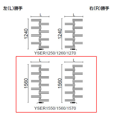 ●タオルウォーマー[リミテッドスペースヒーター][YSE-Rシリーズ][奥行89mm][幅600mm][高さ1560mm]