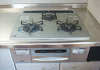 ビルトインガスコンロ交換工事　山梨県甲府市　C3WL8RWAS6SV - After