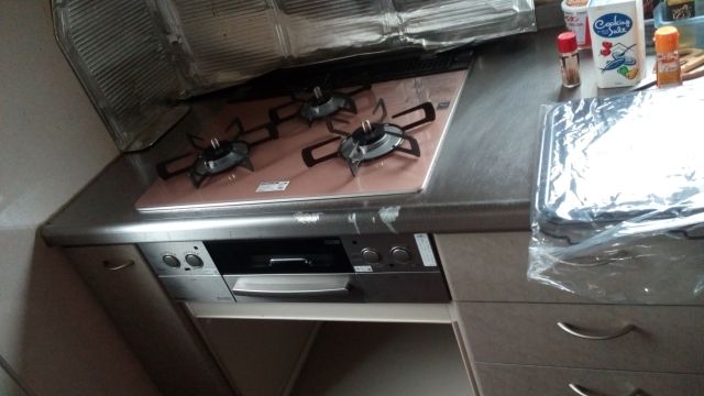 ビルトインガスコンロ交換工事　栃木県宇都宮市　RHS31W23L8RSTW-13A - After