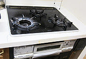 ビルトインガスコンロ交換工事　愛知県知多郡　RS31W13A17R-V(L/R) - Before