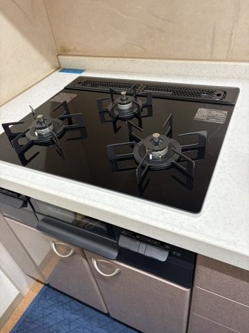 ビルトインガスコンロ 蛇口 レンジフード交換工事　栃木県宇都宮市　N3WV6RWTP1-13A