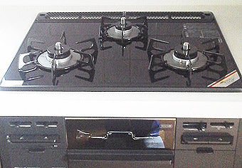 ビルトインガスコンロ交換工事　京都府京都市　RS31W13K10R-V(L/R)