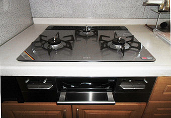 ビルトインガスコンロ交換工事　神奈川県横浜市　RS31W11G14R-S(L/R)