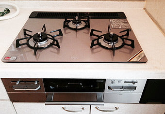 ビルトインガスコンロ交換工事　千葉県浦安市　RS31W11G14R-S(L/R)