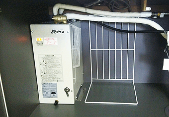 小型電気温水器交換工事　宮城県仙台市　EHPN-F6N3+EFH-4MK